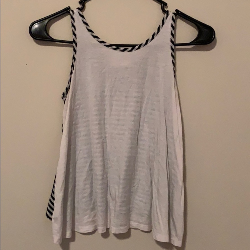 Stripped Black & White Top.